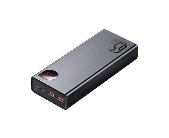 Батарея универсальная Baseus Adaman Metal 20000mAh, PD/65W, QC/3.0, +cable USB to Type-C (PPIMDA-D01), изображение 3 Батарея универсальная Baseus Adaman Metal 20000mAh, PD/65W, QC/3.0, +cable USB to Type-C (PPIMDA-D01), изображение 3