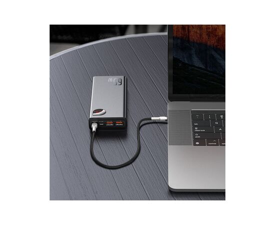 Батарея универсальная Baseus Adaman Metal 20000mAh, PD/65W, QC/3.0, +cable USB to Type-C (PPIMDA-D01), изображение 7 Батарея универсальная Baseus Adaman Metal 20000mAh, PD/65W, QC/3.0, +cable USB to Type-C (PPIMDA-D01), изображение 7