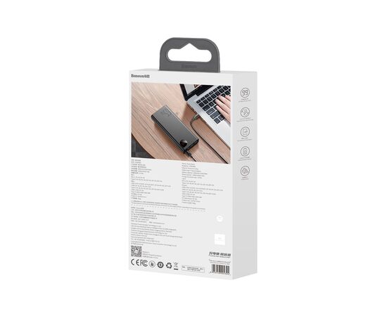 Батарея универсальная Baseus Adaman Metal 20000mAh, PD/65W, QC/3.0, +cable USB to Type-C (PPIMDA-D01), изображение 9 Батарея универсальная Baseus Adaman Metal 20000mAh, PD/65W, QC/3.0, +cable USB to Type-C (PPIMDA-D01), изображение 9