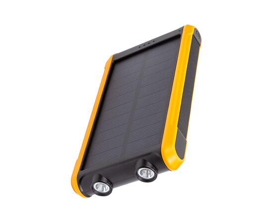 Батарея универсальная PowerPlant 10000mAh, USB-A*2, + Solar 5.5V-0,2A (PB930494), изображение 2 Батарея универсальная PowerPlant 10000mAh, USB-A*2, + Solar 5.5V-0,2A (PB930494), изображение 2