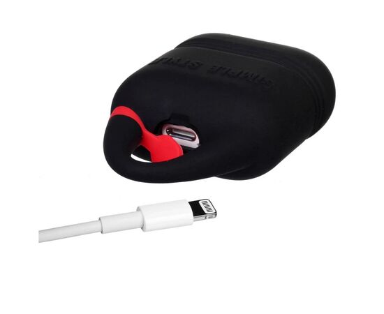 Чехол для наушников Kindon i-Smile для Apple AirPods IPH1430 Black (702346), изображение 3 Чехол для наушников Kindon i-Smile для Apple AirPods IPH1430 Black (702346), изображение 3