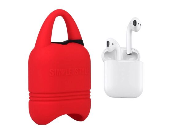 Чехол для наушников Kindon i-Smile для Apple AirPods IPH1430 Red (702347), изображение 2 Чехол для наушников Kindon i-Smile для Apple AirPods IPH1430 Red (702347), изображение 2