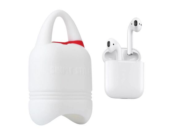 Чехол для наушников Kindon i-Smile для Apple AirPods IPH1430 White (702345), изображение 2 Чехол для наушников Kindon i-Smile для Apple AirPods IPH1430 White (702345), изображение 2