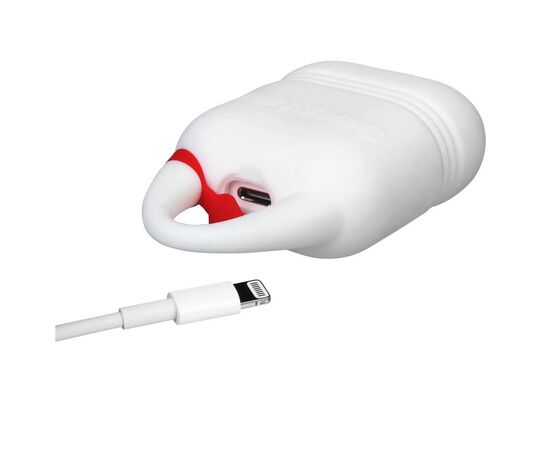Чехол для наушников Kindon i-Smile для Apple AirPods IPH1430 White (702345), изображение 3 Чехол для наушников Kindon i-Smile для Apple AirPods IPH1430 White (702345), изображение 3
