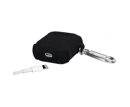 Чехол для наушников Protective i-Smile для Apple AirPods IPH1371 Black (702350), изображение 4 Чехол для наушников Protective i-Smile для Apple AirPods IPH1371 Black (702350), изображение 4