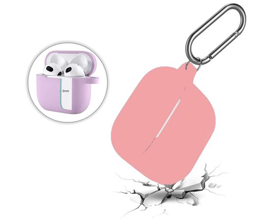 Чехол для наушников BeCover Silicon для Apple AirPods (3nd Gen) Grapefruit-Pink (707231), изображение 5 Чехол для наушников BeCover Silicon для Apple AirPods (3nd Gen) Grapefruit-Pink (707231), изображение 5