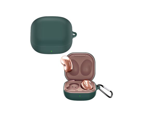 Чехол для наушников BeCover Silicon для Samsung Galaxy Buds 2 / Buds Live / Buds Pro Dark Green (705408), изображение 2 Чехол для наушников BeCover Silicon для Samsung Galaxy Buds 2 / Buds Live / Buds Pro Dark Green (705408), изображение 2