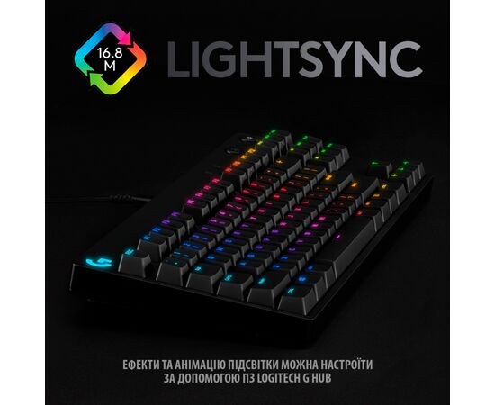 Клавиатура Logitech G PRO Mechanical Gaming USB Black (920-009392), изображение 5 Клавиатура Logitech G PRO Mechanical Gaming USB Black (920-009392), изображение 5