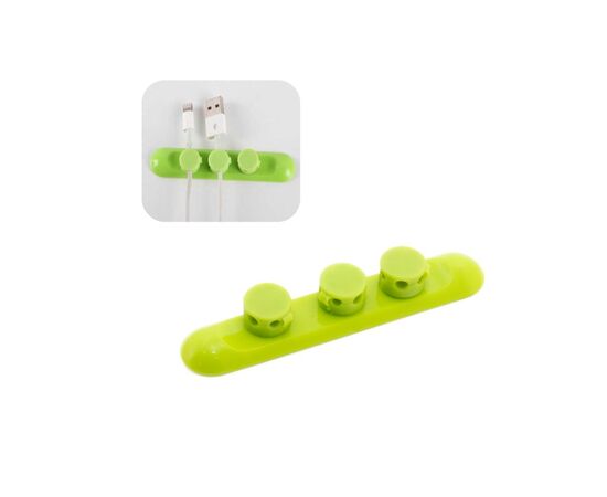 Держатель для кабеля Extradigital CC-952 Cable Clips, Green (KBC1704), изображение 4 Держатель для кабеля Extradigital CC-952 Cable Clips, Green (KBC1704), изображение 4