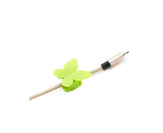 Держатель для кабеля Extradigital CC-948 Cable Clips butterfly, Green (KBC1713), изображение 4 Держатель для кабеля Extradigital CC-948 Cable Clips butterfly, Green (KBC1713), изображение 4