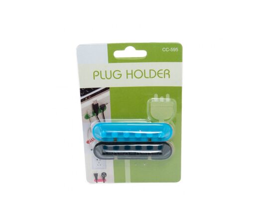 Держатель для кабеля Extradigital CC-595 Cable Clips, Black/Blue (KBC1725), изображение 4 Держатель для кабеля Extradigital CC-595 Cable Clips, Black/Blue (KBC1725), изображение 4