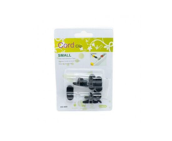 Тримач для кабелю Extradigital CC-905 Cable Clips, Black (KBC1708), зображення 5 Тримач для кабелю Extradigital CC-905 Cable Clips, Black (KBC1708), зображення 5