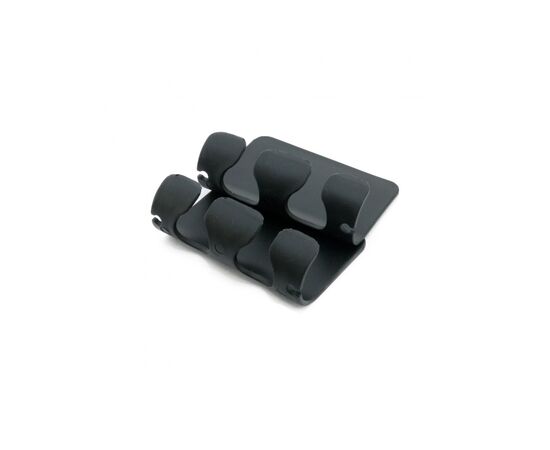 Тримач для кабелю Extradigital Adhesive Hook LF006, Black (KBC1732), зображення 3 Тримач для кабелю Extradigital Adhesive Hook LF006, Black (KBC1732), зображення 3