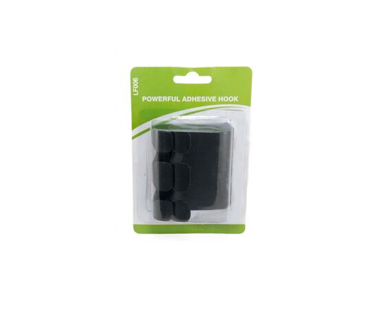 Тримач для кабелю Extradigital Adhesive Hook LF006, Black (KBC1732), зображення 4 Тримач для кабелю Extradigital Adhesive Hook LF006, Black (KBC1732), зображення 4