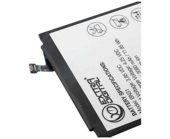 Аккумуляторная батарея для телефона Extradigital Xiaomi Mi 5X / A2, Xiaomi Redmi Note 5A, BN31 3080 mAh (BMX6492), изображение 3 Аккумуляторная батарея для телефона Extradigital Xiaomi Mi 5X / A2, Xiaomi Redmi Note 5A, BN31 3080 mAh (BMX6492), изображение 3
