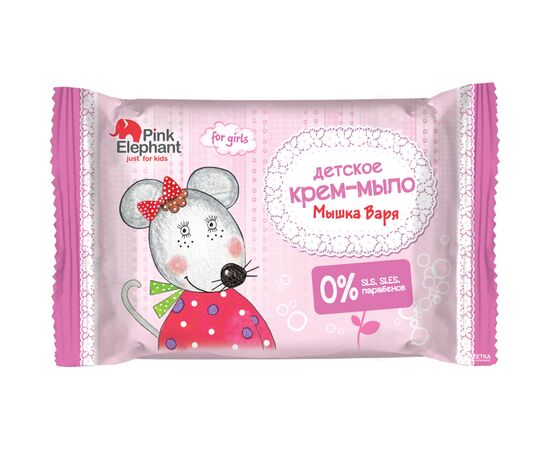 Детское мыло Pink Elephant крем Мишка Варя 90 г (8588006037470)