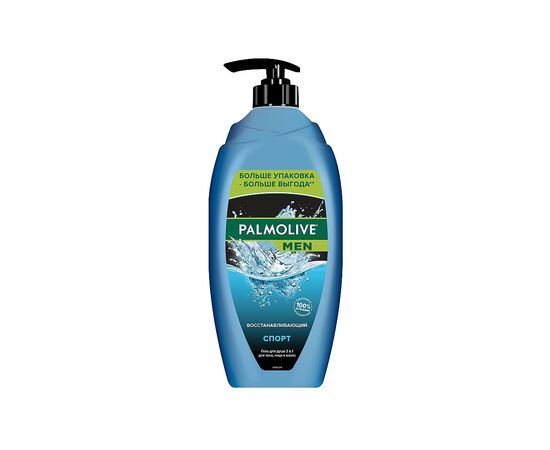Гель для душу Palmolive Men Спорт Відновлюючий 3 в 1 для тіла, обличчя та волосся 750 мл (8693495037990)