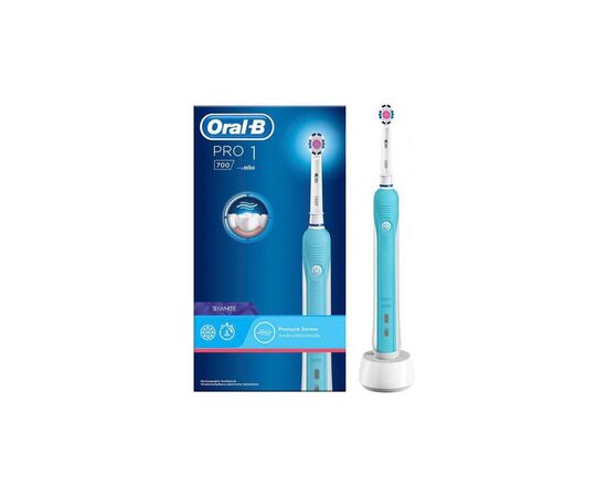 Электрическая зубная щетка Oral-B PRO1 700 D16.513.1U 3D White, изображение 2 Электрическая зубная щетка Oral-B PRO1 700 D16.513.1U 3D White, изображение 2