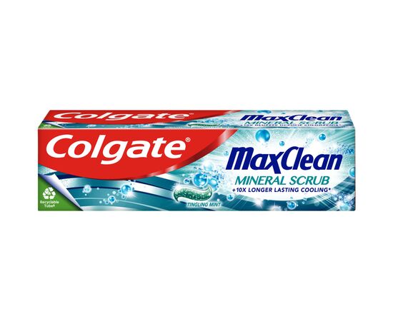 Зубная паста Colgate Max Clean Gentle Mineral Scrub Бережная очистка 75 мл (8718951327085), изображение 3 Зубная паста Colgate Max Clean Gentle Mineral Scrub Бережная очистка 75 мл (8718951327085), изображение 3