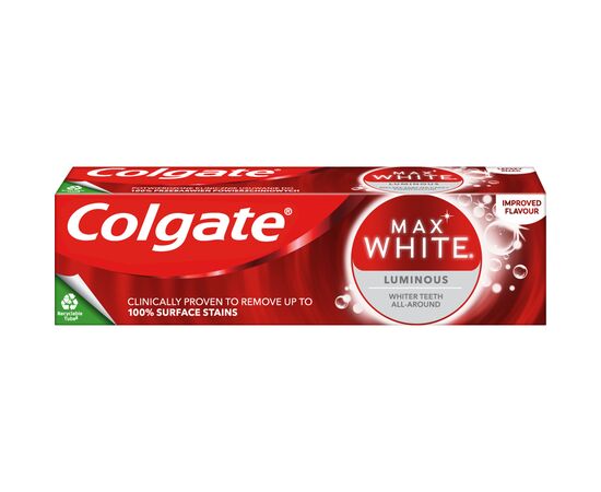 Зубная паста Colgate Max White Luminous 75 мл (8714789867632), изображение 5 Зубная паста Colgate Max White Luminous 75 мл (8714789867632), изображение 5