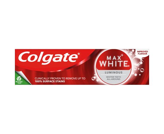 Зубная паста Colgate Max White Luminous 75 мл (8714789867632), изображение 7 Зубная паста Colgate Max White Luminous 75 мл (8714789867632), изображение 7
