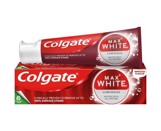 Зубная паста Colgate Max White Luminous 75 мл (8714789867632), изображение 8 Зубная паста Colgate Max White Luminous 75 мл (8714789867632), изображение 8