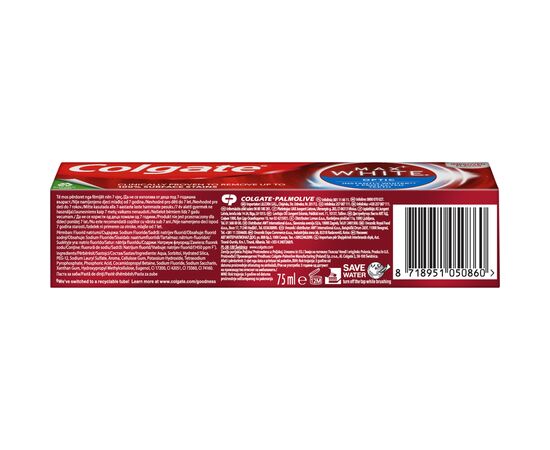 Зубная паста Colgate Max White One 75 мл (8718951050860), изображение 4 Зубная паста Colgate Max White One 75 мл (8718951050860), изображение 4
