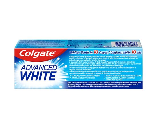 Зубная паста Colgate Advanced White Комплексное отбеливание 50 мл (8718951324053), изображение 2 Зубная паста Colgate Advanced White Комплексное отбеливание 50 мл (8718951324053), изображение 2