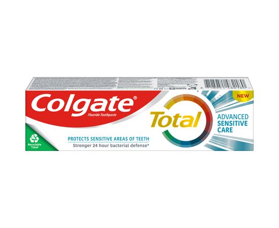 Зубная паста Colgate Total Sensitive Care для чувствительных зубов 75 мл (8718951482180), изображение 2 Зубная паста Colgate Total Sensitive Care для чувствительных зубов 75 мл (8718951482180), изображение 2