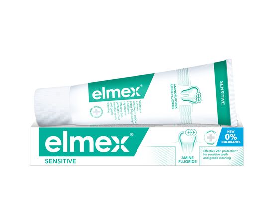 Зубная паста Elmex Sensitive с аминофторидом 75 мл (4007965560200), изображение 6 Зубная паста Elmex Sensitive с аминофторидом 75 мл (4007965560200), изображение 6