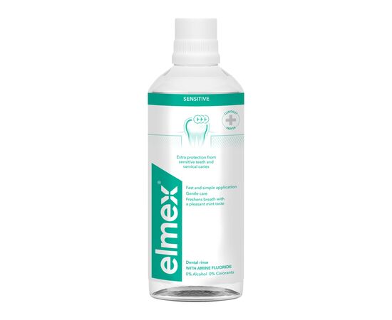 Ополаскиватель для полости рта Elmex Sensitive Plus 400 мл (7610108065370), изображение 3 Ополаскиватель для полости рта Elmex Sensitive Plus 400 мл (7610108065370), изображение 3