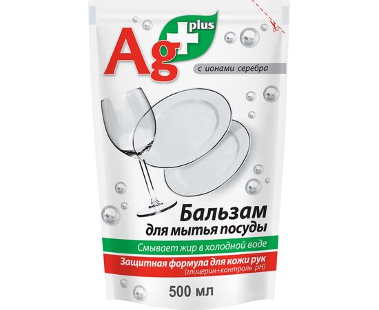 Средство для ручного мытья посуды Bio Formula Ag+ дой-пак 500 мл (4823015900488)
