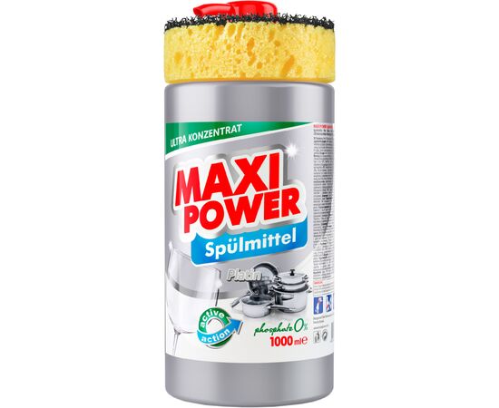 Засіб для ручного миття посуду Maxi Power Платинум 1000 мл (4823098402794)