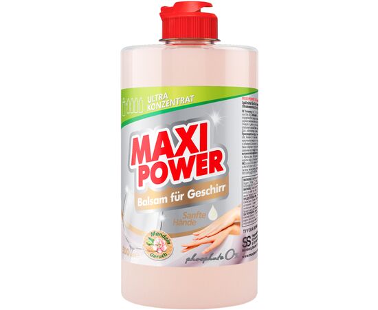 Засіб для ручного миття посуду Maxi Power Мигдаль 500 мл (4823098412120)