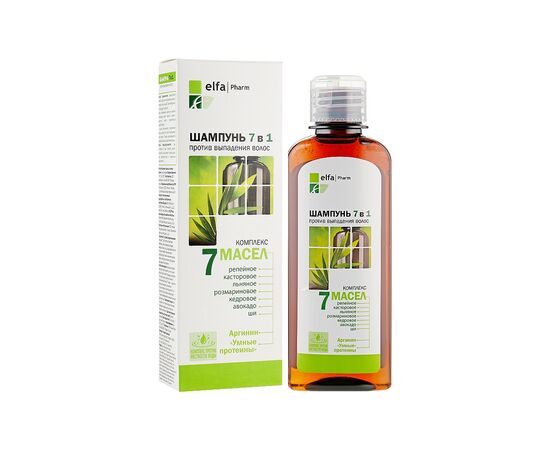 Шампунь Elfa Pharm 7 олій 7 в 1 Проти випадіння волосся 200 мл (5901845500609)