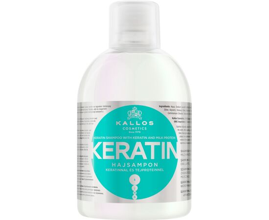 Шампунь Kallos Cosmetics Keratin з кератином і молочним протеїном 1000 мл (5998889508432)