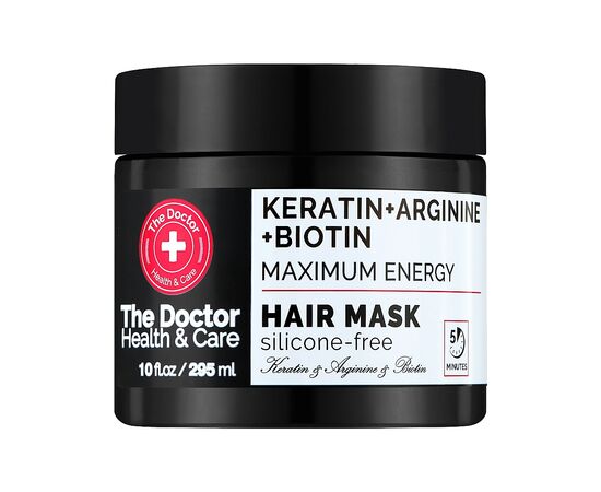 Маска для волосся The Doctor Health & Care Keratin + Arginine + Biotin Maximum Energy 295 мл (8588006042566)