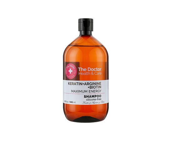 Шампунь The Doctor Health & Care Keratin + Arginine + Biotin Maximum Energy 946 мл (8588006041705)