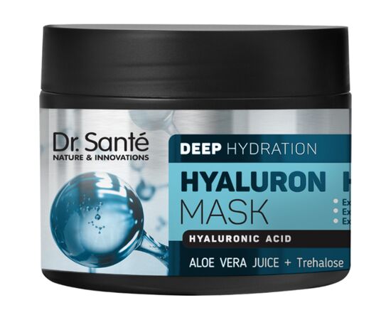 Маска для волос Dr. Sante Hyaluron Hair Deep Hydration для глубокого увлажнения волос 300 мл (8588006040227)