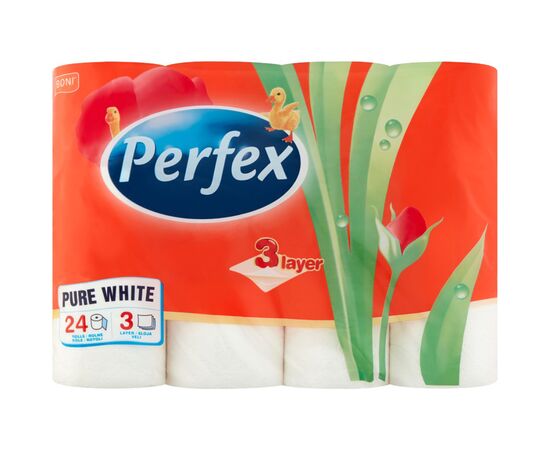 Туалетная бумага Perfex Pure White 3 слоя 24 рулона (8606102287039)