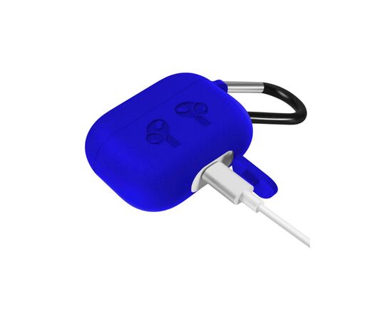 Чехол для наушников BeCover Silicon Protection для Apple AirPods Pro Blue (704494), изображение 3 Чехол для наушников BeCover Silicon Protection для Apple AirPods Pro Blue (704494), изображение 3