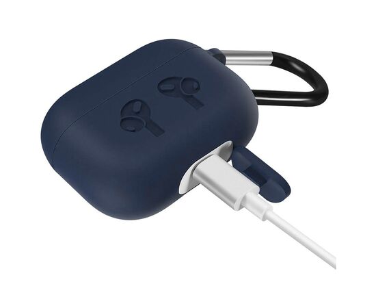 Чехол для наушников BeCover Silicon Protection для Apple AirPods Pro Deep Blue (704496), изображение 3 Чехол для наушников BeCover Silicon Protection для Apple AirPods Pro Deep Blue (704496), изображение 3
