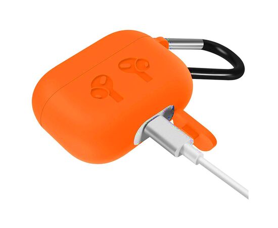 Чехол для наушников BeCover Silicon Protection для Apple AirPods Pro Orange (704500), изображение 3 Чехол для наушников BeCover Silicon Protection для Apple AirPods Pro Orange (704500), изображение 3