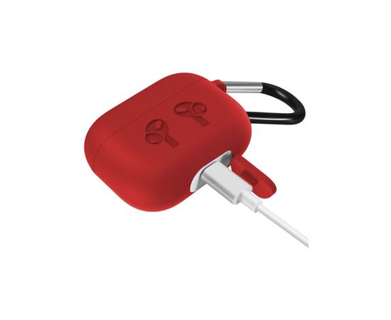Чехол для наушников BeCover Silicon Protection для Apple AirPods Pro Red (704503), изображение 3 Чехол для наушников BeCover Silicon Protection для Apple AirPods Pro Red (704503), изображение 3