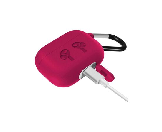 Чехол для наушников BeCover Silicon Protection для Apple AirPods Pro Rose Red (704504), изображение 3 Чехол для наушников BeCover Silicon Protection для Apple AirPods Pro Rose Red (704504), изображение 3