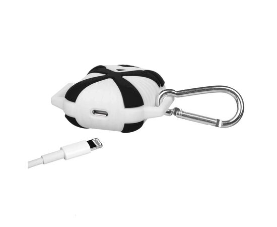Чехол для наушников X-HuWei i-Smile для Apple AirPods IPH1443 Black+White (702333), изображение 4 Чехол для наушников X-HuWei i-Smile для Apple AirPods IPH1443 Black+White (702333), изображение 4
