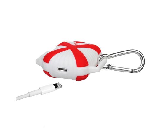 Чехол для наушников X-HuWei i-Smile для Apple AirPods IPH1443 Red+White (702334), изображение 4 Чехол для наушников X-HuWei i-Smile для Apple AirPods IPH1443 Red+White (702334), изображение 4