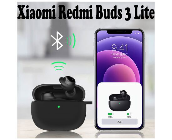 Чехол для наушников BeCover Silicon для Xiaomi Redmi Buds 3 Lite Black (707468), изображение 3 Чехол для наушников BeCover Silicon для Xiaomi Redmi Buds 3 Lite Black (707468), изображение 3