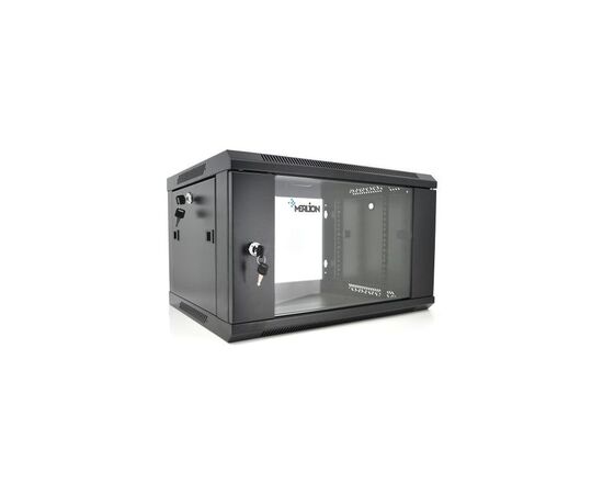 Шафа настінна Merlion 6U 19" 600*450*367 (Ш*Г*В)мм, black (Ml3-6406 / 23526)