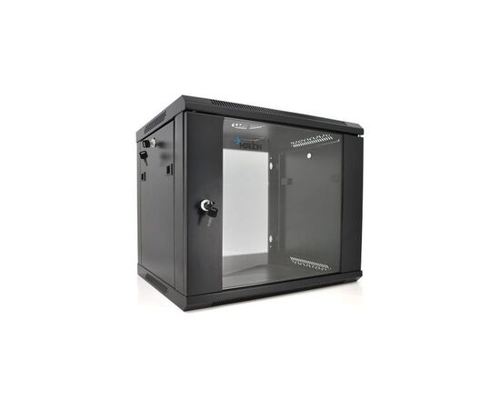 Шкаф настенный Merlion 9U 19" 600*600*500 (Ш*Г*В)мм, black (Ml3-6609 / 23528)